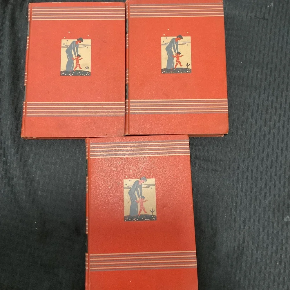 Vintage Childcraft Quarrie Vol 7 8 9 Red HC Parenting Guidance Books Set USA